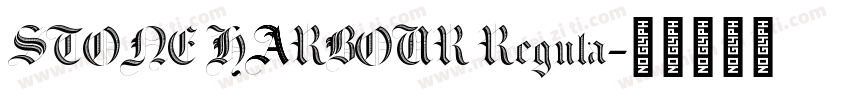 STONE HARBOUR Regula字体转换